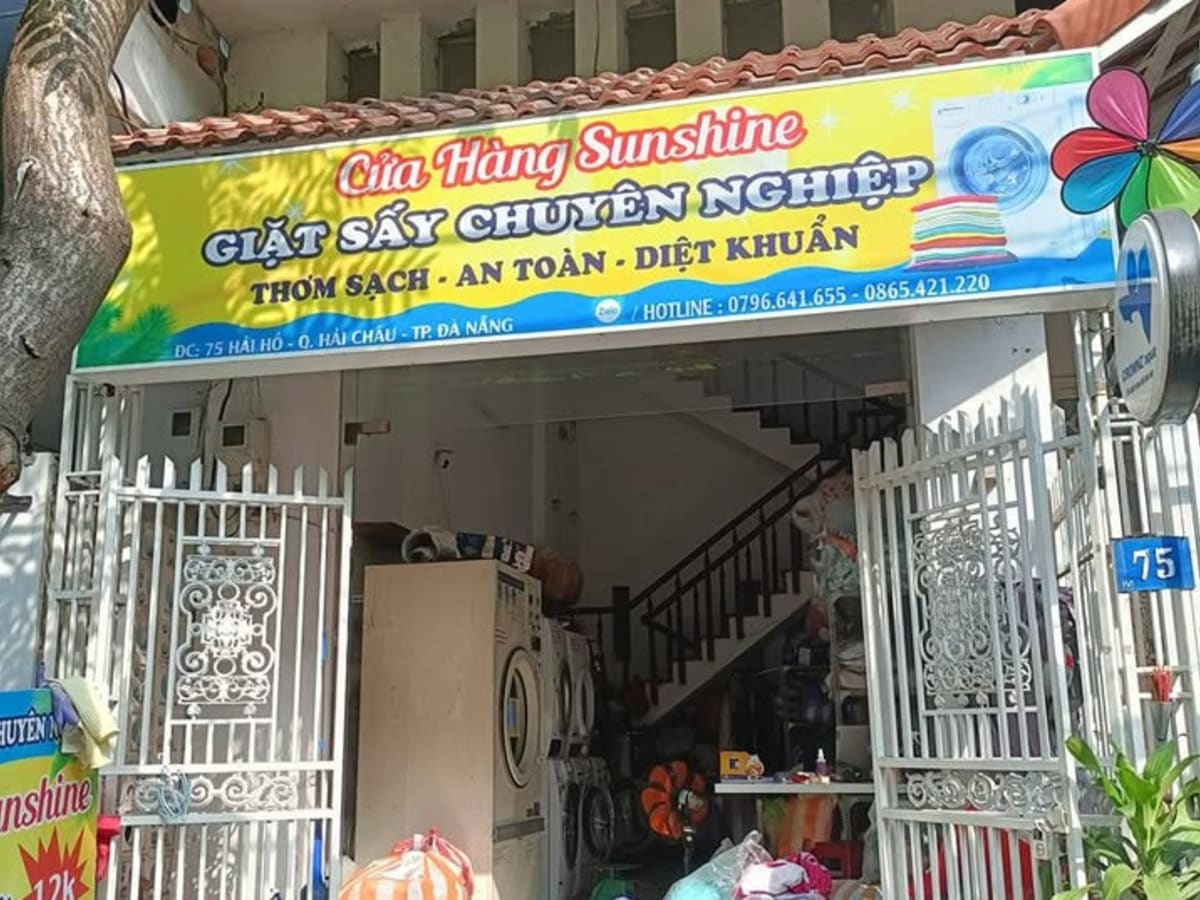 Giặt sấy tự động Sunshine laundry shop in Da Nang