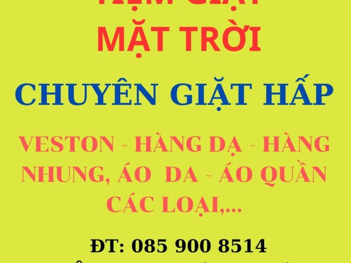 TIỆM GIẶT ỦI MẶT TRỜI laundry shop in Hue