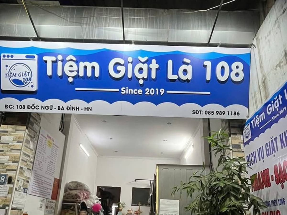 Tiệm giặt là 108 Đốc Ngữ laundry shop in Hanoi