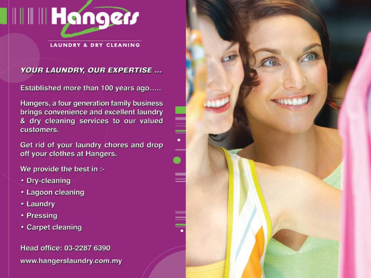 Hangers Cleaners Sdn Bhd laundry shop in Petaling Jaya