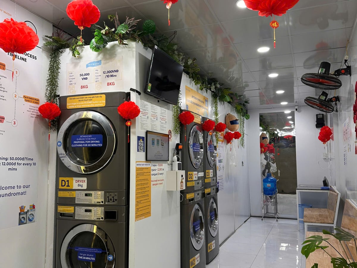 SkyWash laundromat- 100 Tran Phu - self service laundry- 24/7 laundry shop in Nha Trang