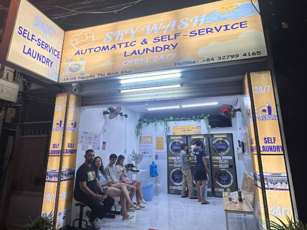 SkyWash laundromat- Nguyen Thi Minh Khai - self service laundry- 24/7 laundry shop in Nha Trang