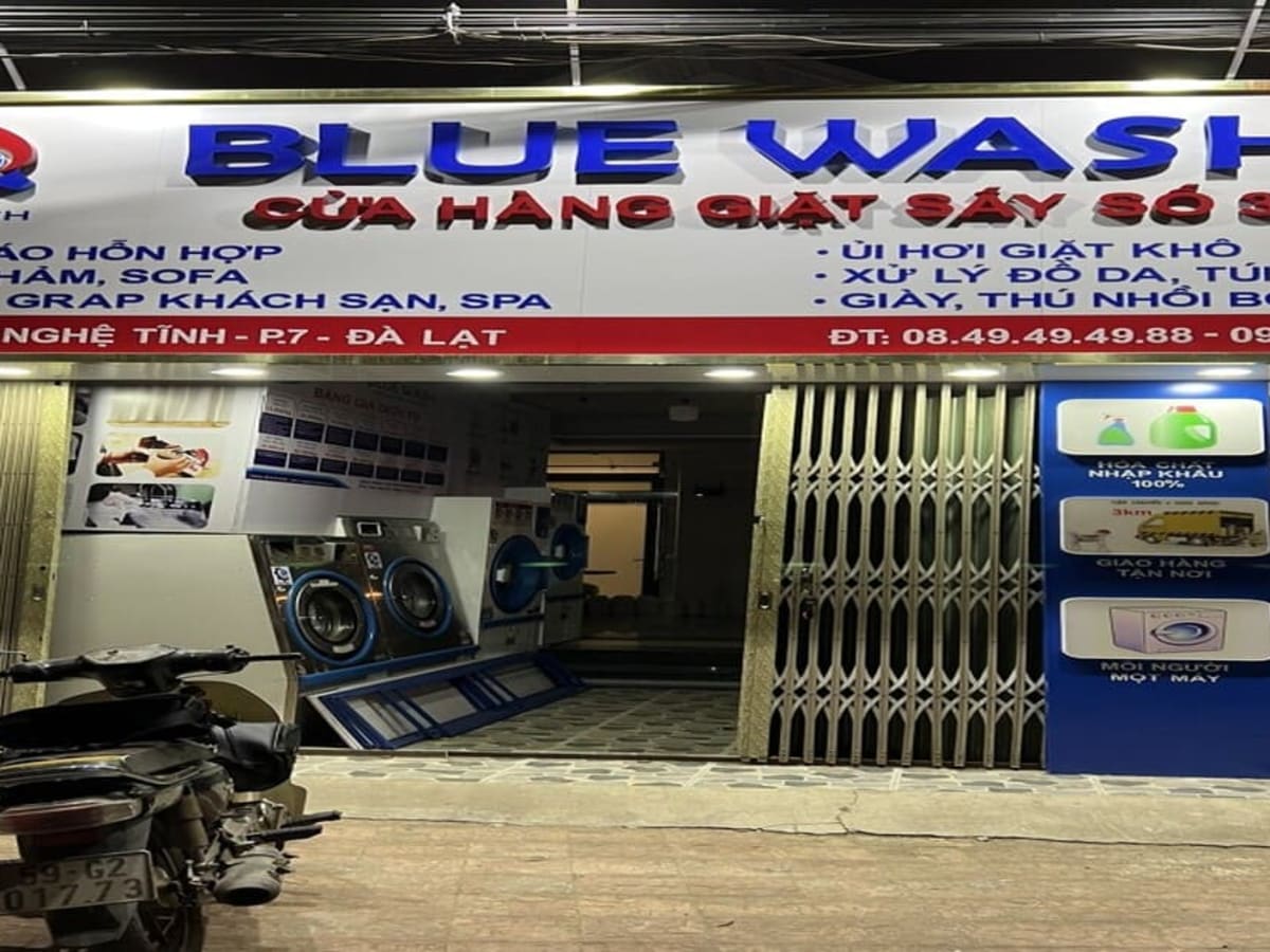 Cửa Hàng Giặt Sấy Blue Wash laundry shop in Da Lat
