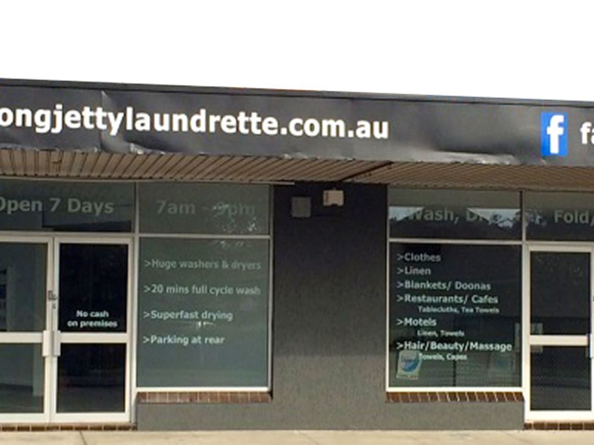 Long Jetty Laundrette - Self Service and Serviced Laundry. Self Service hours below laundry shop in Newcastle