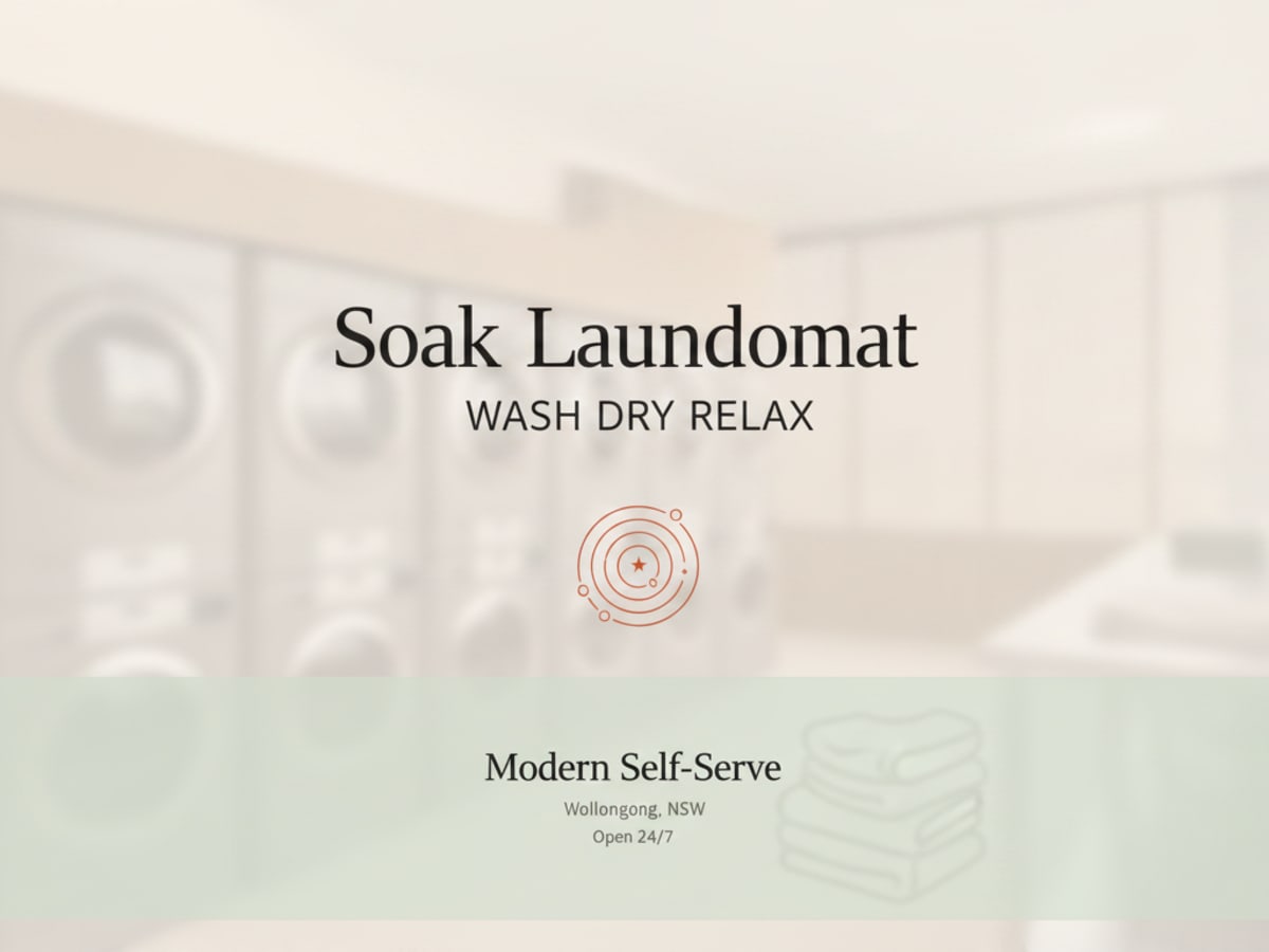 Soak Laundromat laundry shop in Wollongong