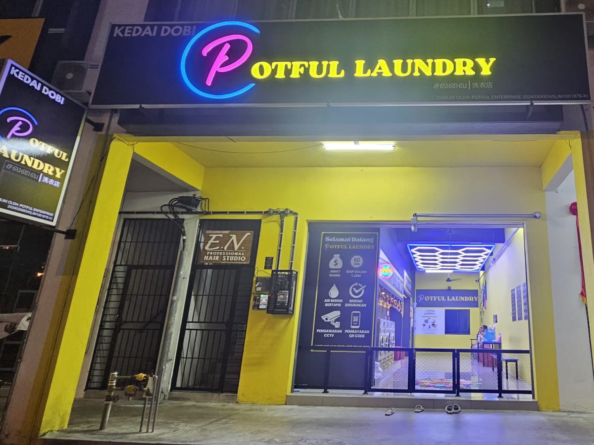 Potful Laundry laundry shop in Skudai