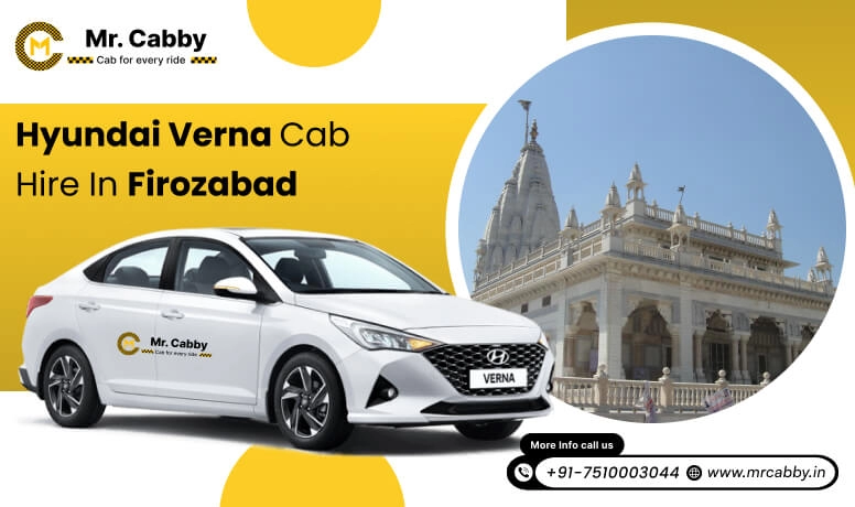 Hyundai Verna cab on rent in Firozabad 