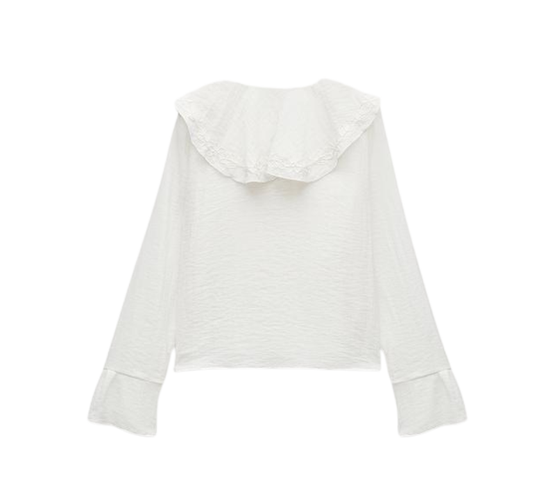 BLUSA COM GOLA BORDADA ZW COLLECTION