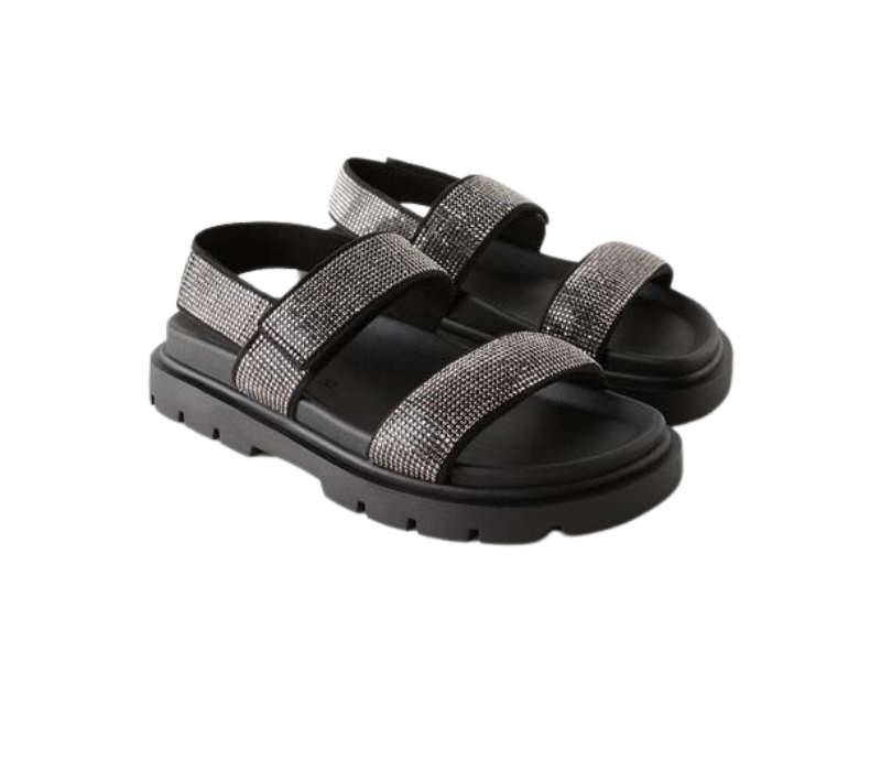 SANDÁLIA COM STRASS - Vista 3