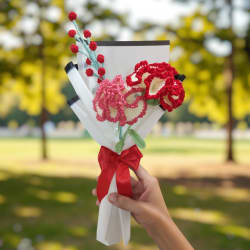 Carnation flower Bouquet (2 Flowers)