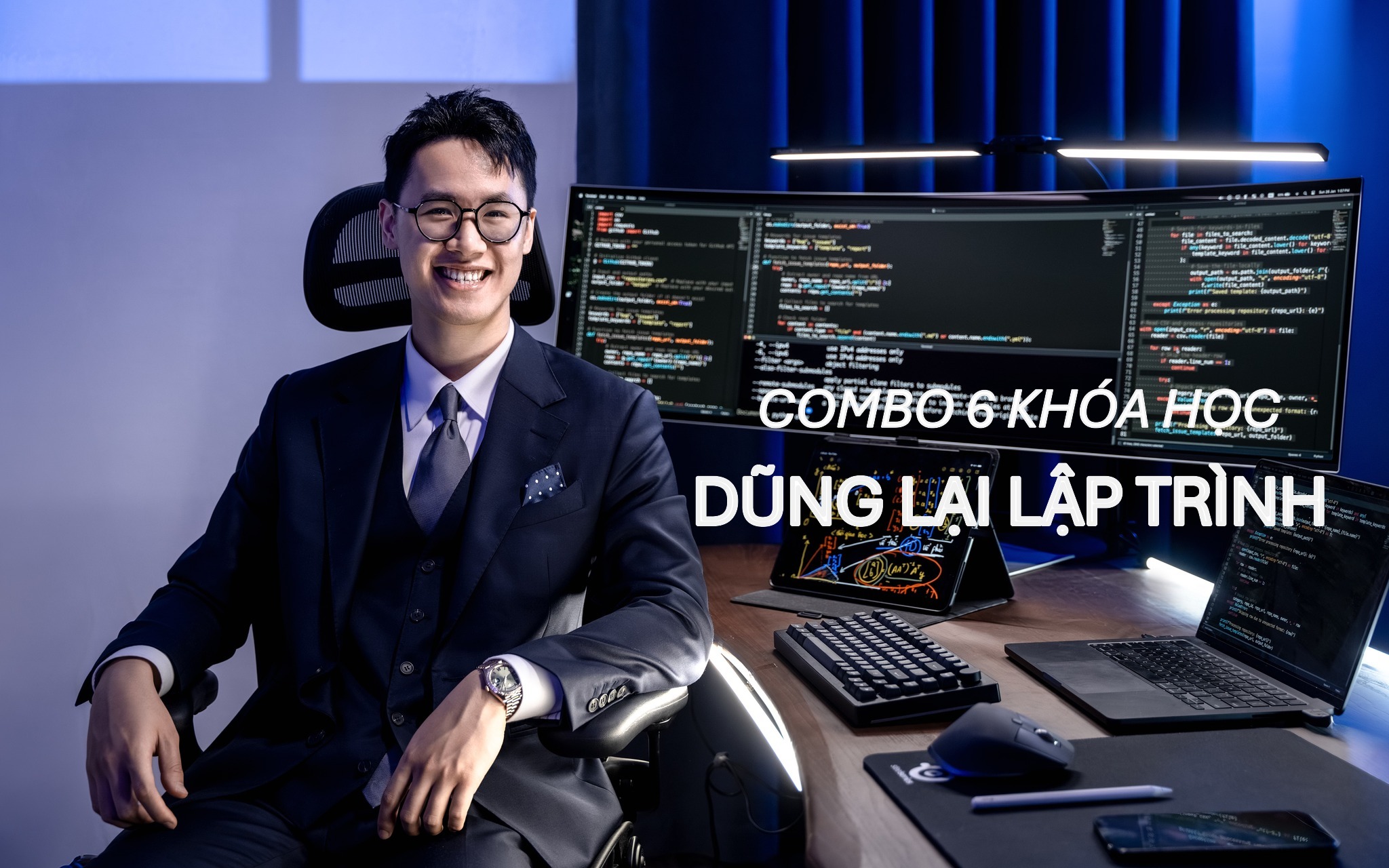 Combo Full 6 Khóa Python, AI & Toán Tư Duy cùng Dũng Lại Lập Trình
