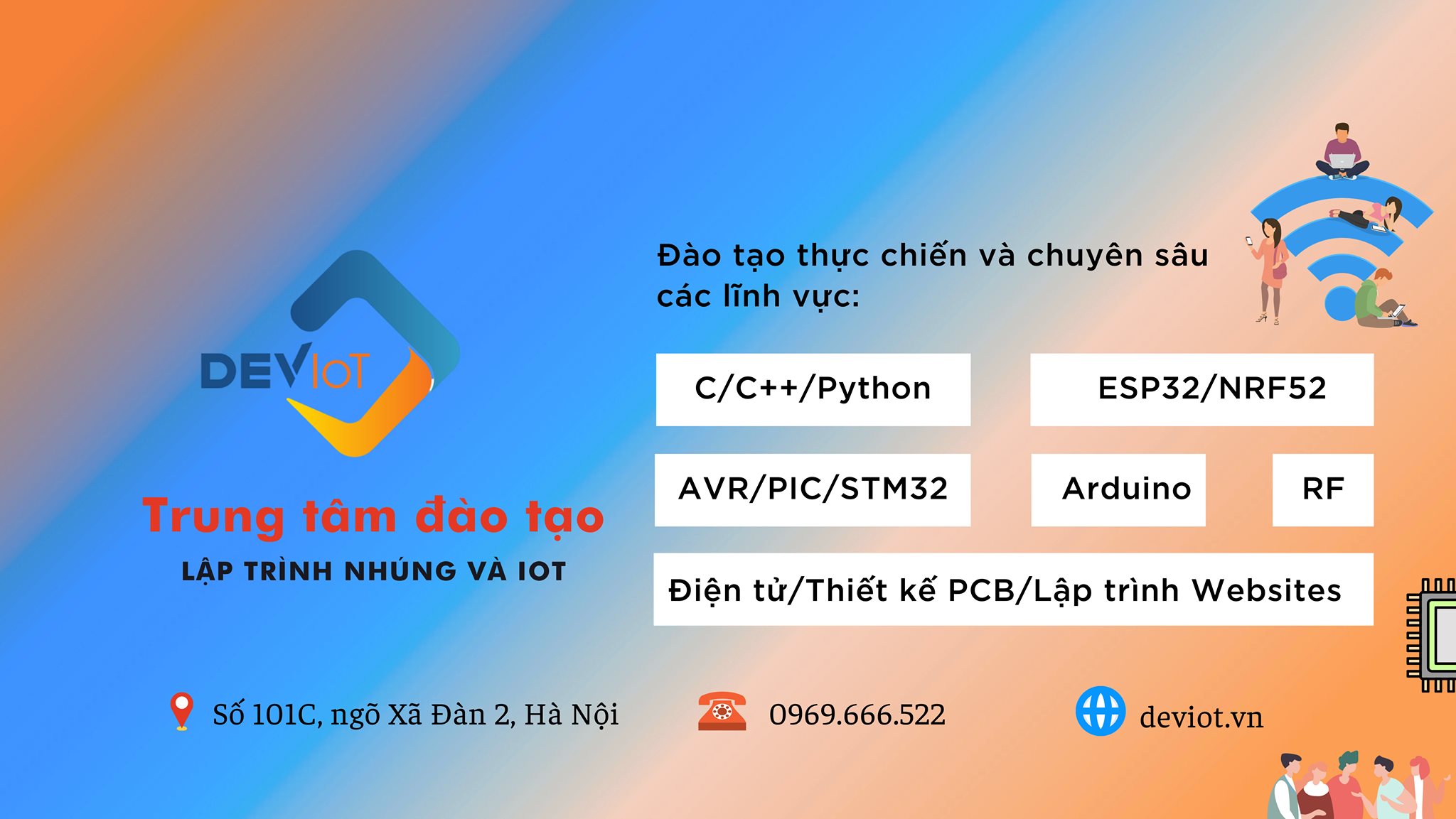 Combo 9 Khóa Học Lập Trình Nhúng & IoT cùng Deviot
