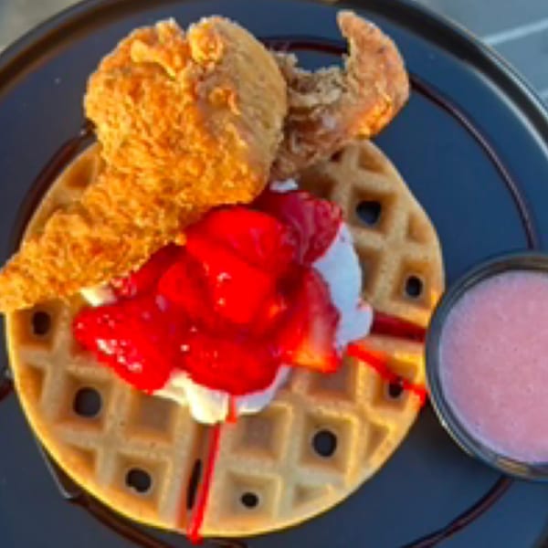 Strawberry Shortcake, Chicken and Waffles