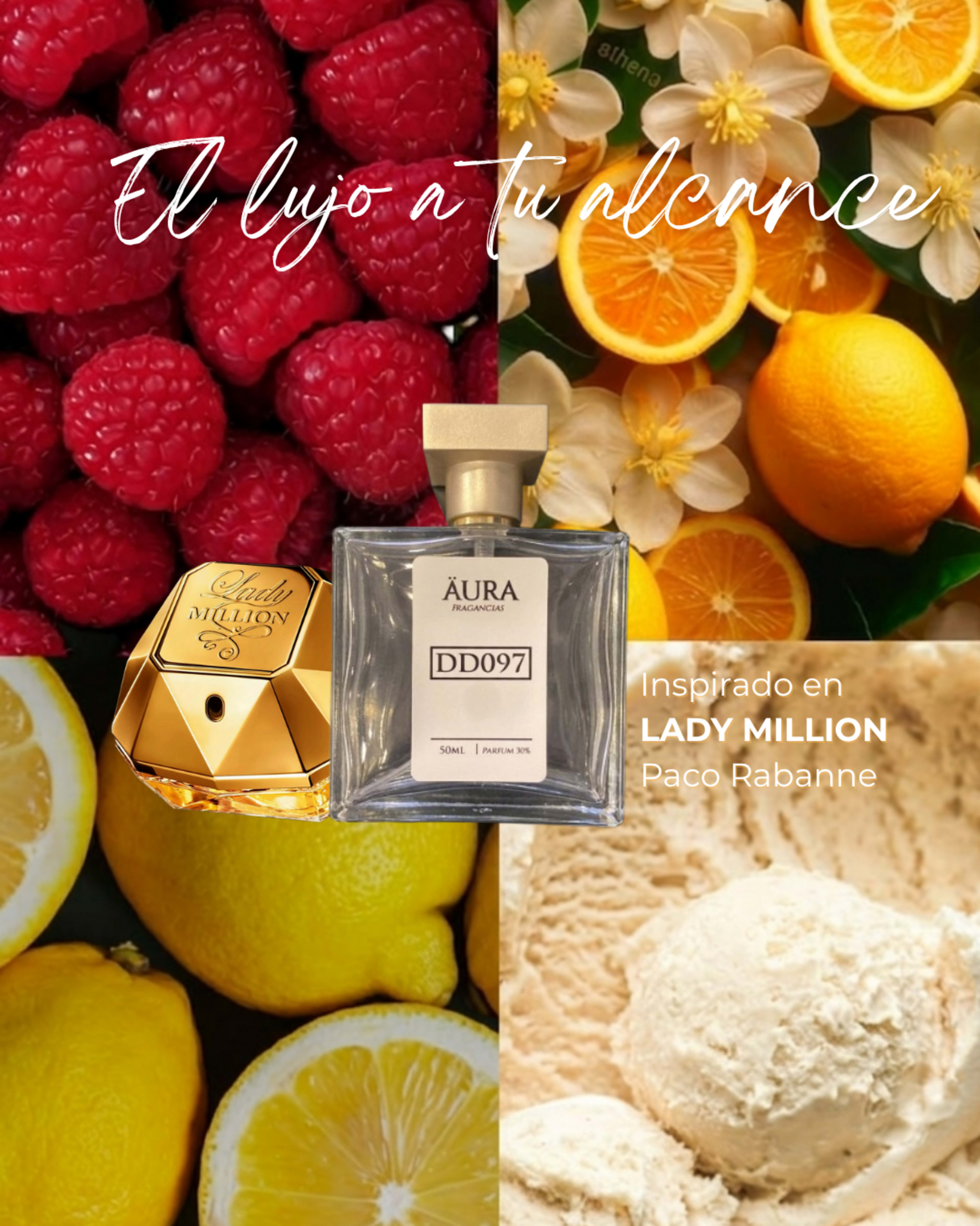 LADY MILLON GOLD — inspiración Paco Rabanne