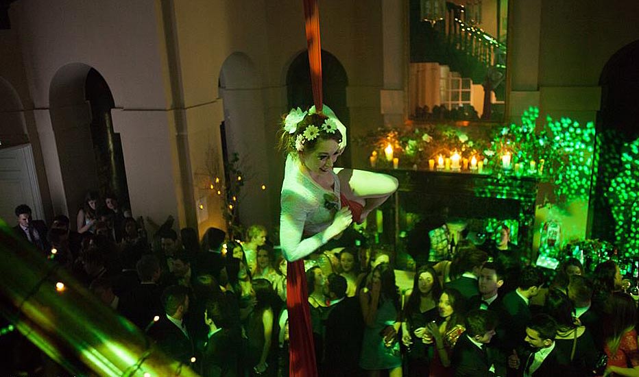 Lighting design at Kings Weston House, elegant wedding and event illumination