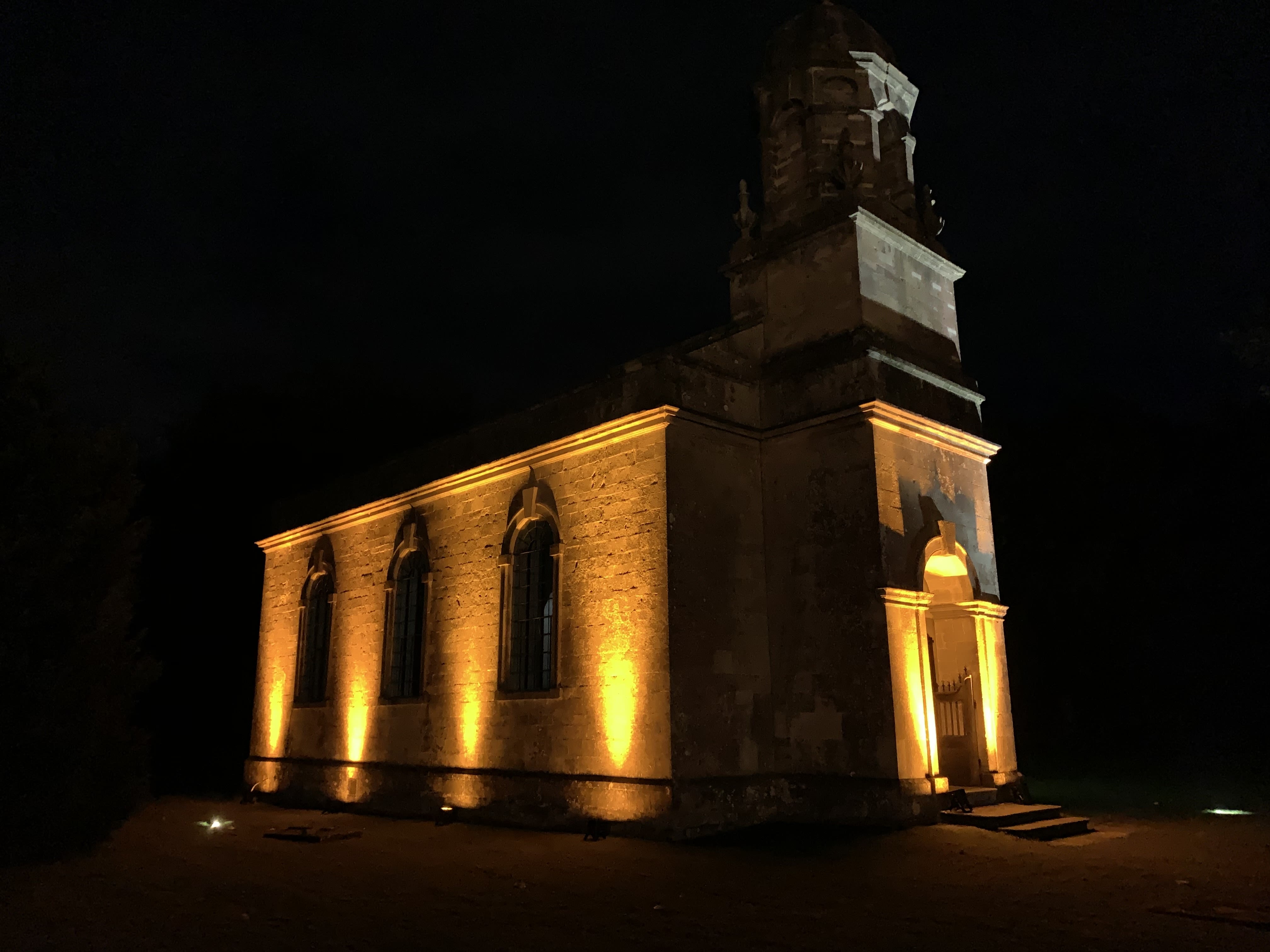 Walled Garden exterior lighting at Babington House