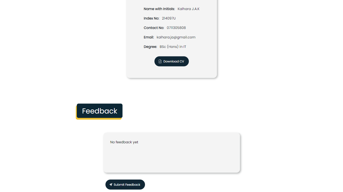 Company Candidate View