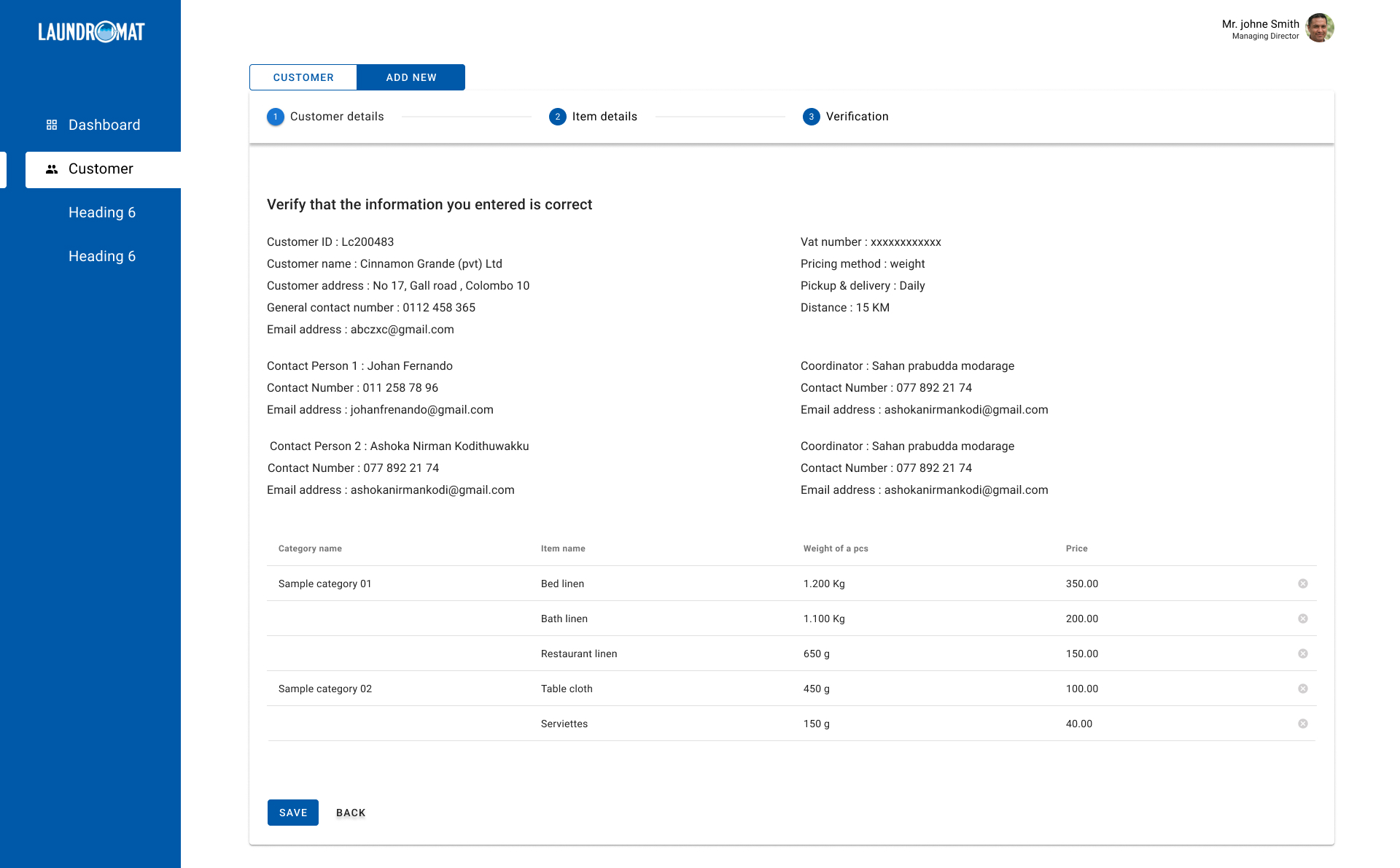 Registration Verification