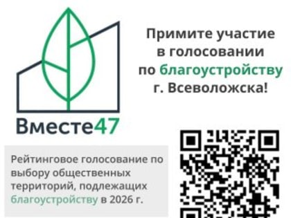 Всеволожцы, поднажмём! Нужно набрать ещё 500 голосов