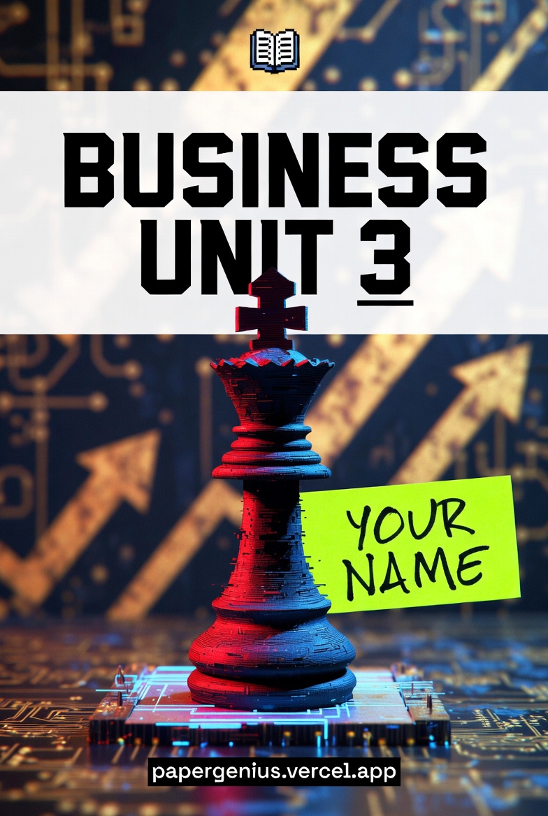 Business Unit 3 Cover