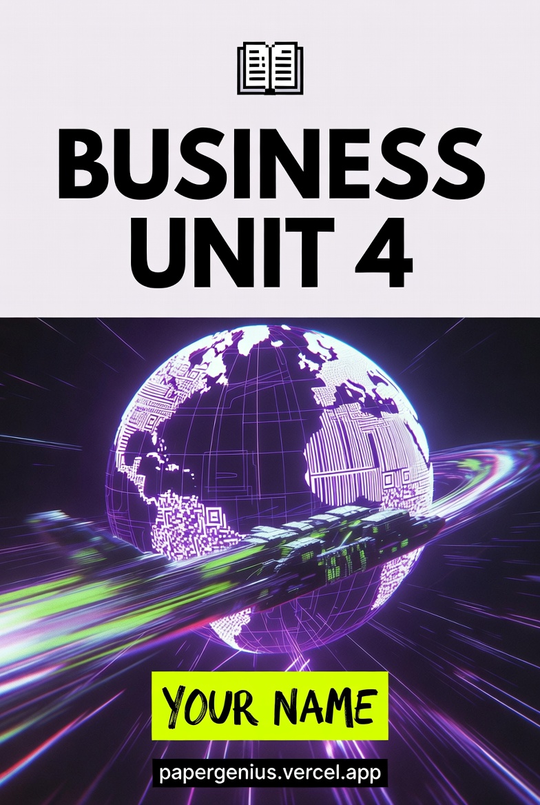 Business Unit 4 Cover