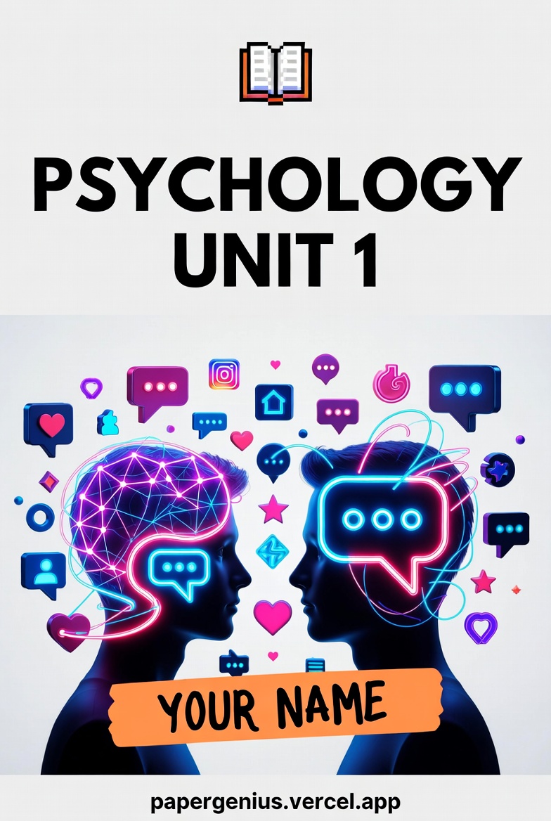 Psychology Unit 1 Cover