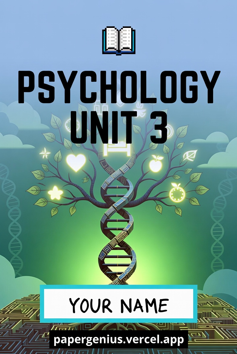 Psychology Unit 3 Cover