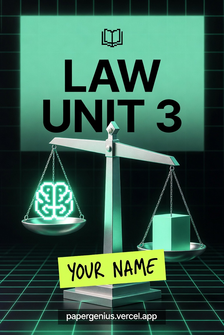 Law Unit 3 Cover