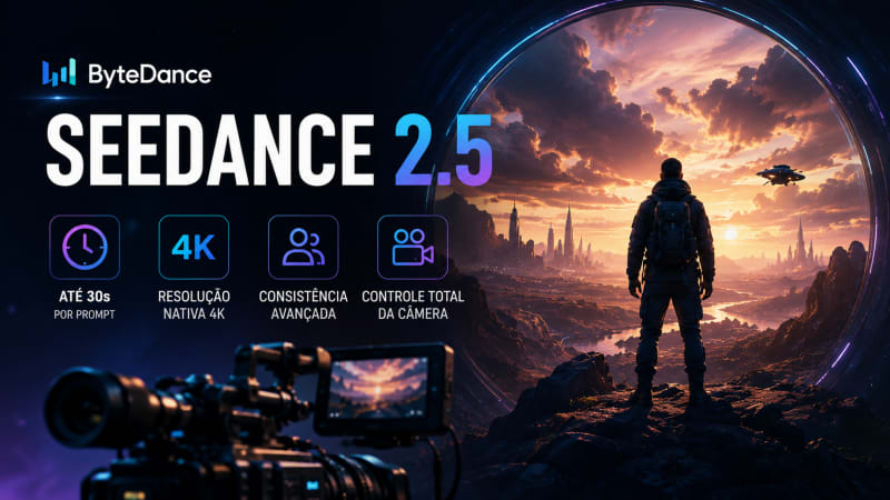 Seedance 2.5: A revolução cinematográfica da ByteDance com geração de 30 segundos em 4K