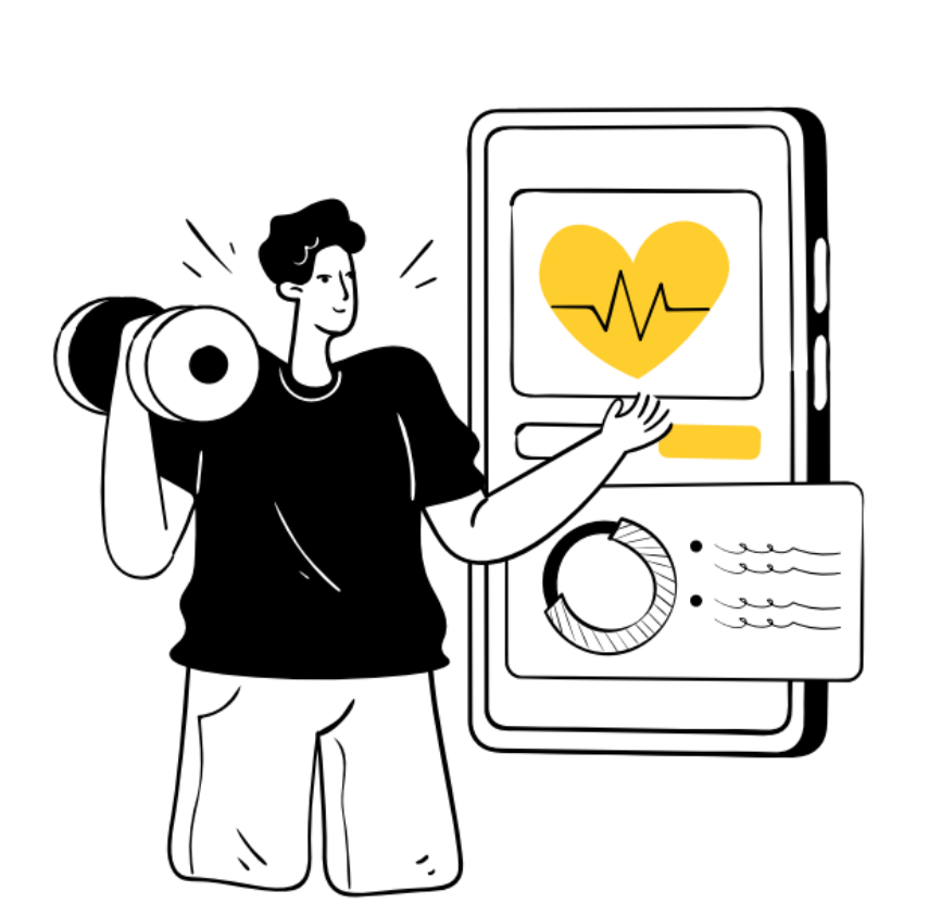 Full Control Illustration - Person managing digital controls