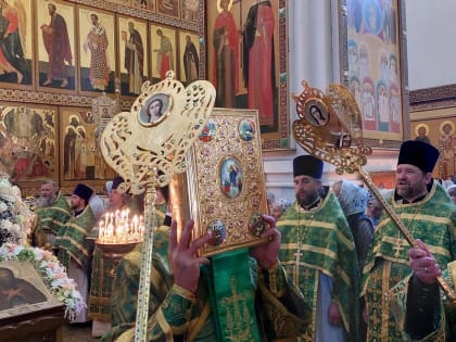 Три архиерея совершили богослужения в день памяти одного из небесных покровителей города – преподобного Варлаама Хутынского