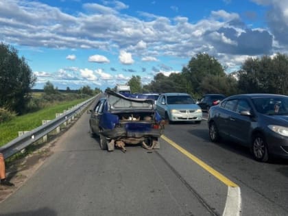 Мотоциклист пострадал в ДТП под Великим Новгородом