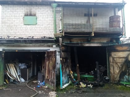 В Чудово на пожаре в гараже погиб мужчина