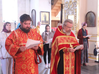 В Покровском соборе состоялся молебен о новгородских воинах