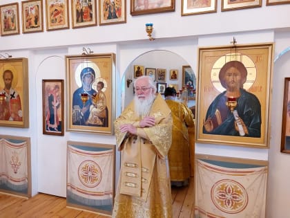 Митрополит Лев совершил Божественную литургию в Михаило-Клопском монастыре