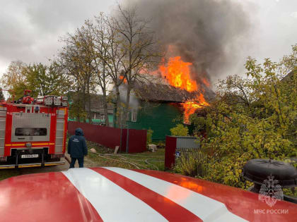 На пожаре в Новгородском районе погиб человек
