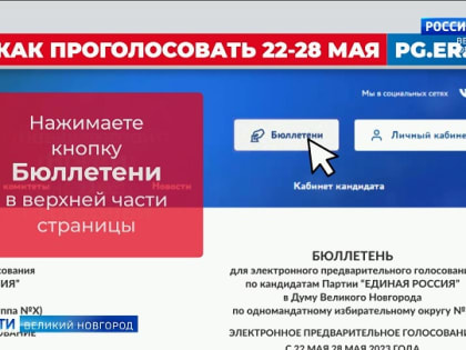 В Великом Новгороде стартовало  предварительное голосование "Единой России"