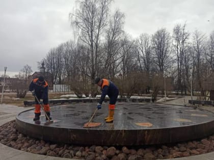 В Великом Новгороде готовят к запуску городские фонтаны
