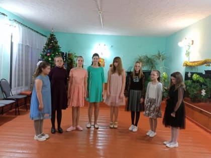 Учащиеся школы искусств(филиал п. Угловка) подарили своим родным и друзьям Новогодний концерт.