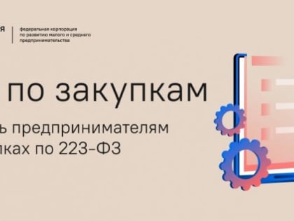 Создан центр помощи предпринимателям для участия в закупках по 223-ФЗ