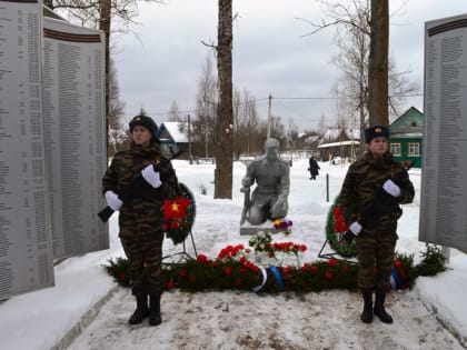 В Демянском районе проходят торжественные мероприятия, посвящённые 80-летию освобождения района от немецко-фашистских захватчиков