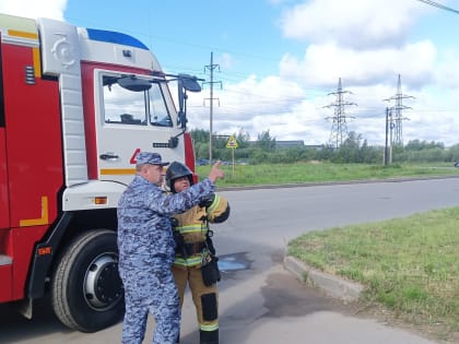 В УФИЦ при ИК-7 проведено пожарно-тактическое занятие