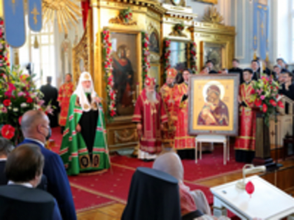 Патриарх Кирилл удостоил митрополита Льва ордена преподобного Сергия Радонежского I степени