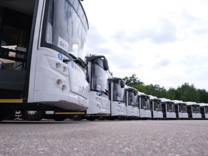 Представлены 32 новых автобуса для Великого Новгорода