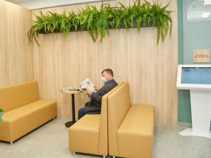 Завершился ремонт регистратуры поликлинического отделения НОКБ