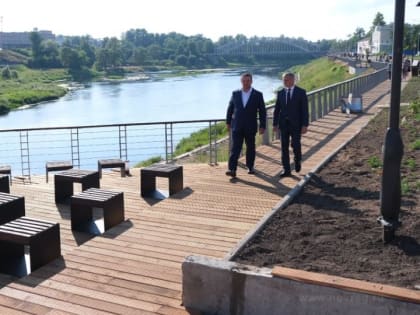 Завершается реконструкция набережной в Боровичах