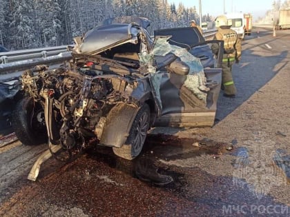 Смертельное ДТП: легковушка столкнулась с грузовиком на М11 в Окуловском районе