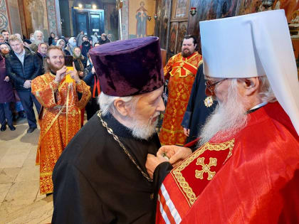Протоиерей Виктор Петернёв удостоен ордена преподобного Сергия Радонежского II степени