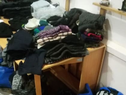 Рушанки связали шерстяные носки для мобилизованных