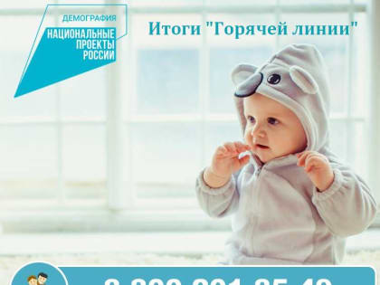 Итоги горячей линии по мерам поддержки семей с детьми